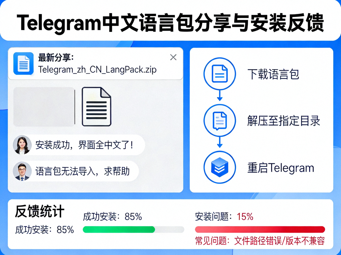 频道内分享的Telegram APP中文语言包文件与安装反馈讨论